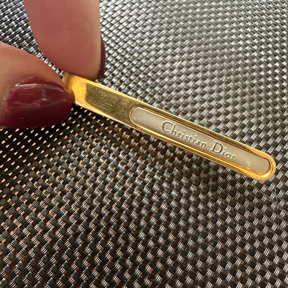 Christian Dior Gold tie pin